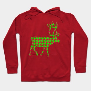 CHRISTMAS Reindeer Red And Green Hoodie